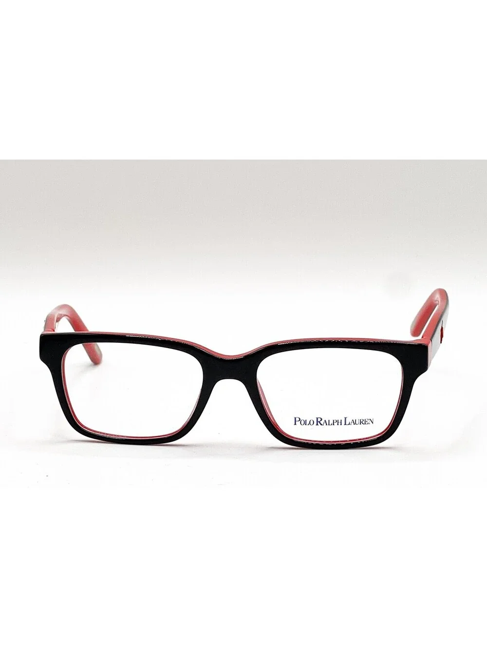 Polo Ralph Lauren 8524 1503 Black/RED Full Rim Authentic Eyeglass Frames 46-15